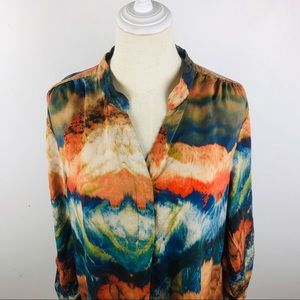 NEW TRIBAL Tie Dye Retro Top